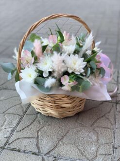 воздушная корзина цветов