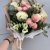 бело розовый букет