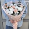 букет из гвоздик и хризантем купить с доставкой Брест